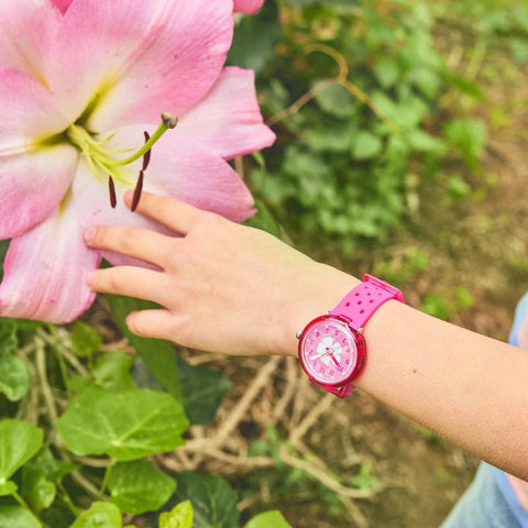The Watch Boutique Flik Flak Fizz In Hibiscus Watch FCNP005