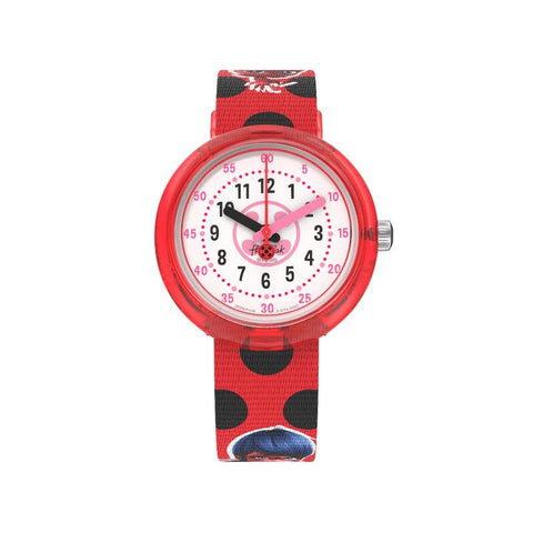 The Watch Boutique Flik Flak MIRACULOUS LADYBUG Watch FPNP106