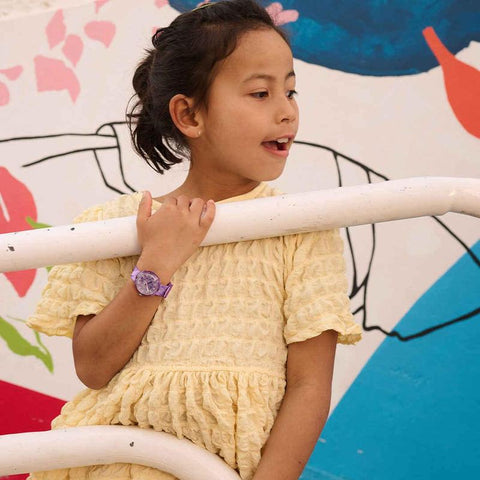 The Watch Boutique Flik Flak Purple Prism Watch FPNP167