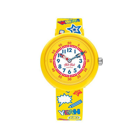 The Watch Boutique Flik Flak WOW YEAH Watch FBNP134 Default Title