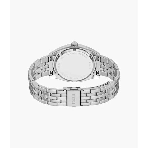 The Watch Boutique Fossil Campbell Three-Hand Day-Date Stainless Steel Men's Watch