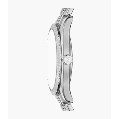 The Watch Boutique Fossil Campbell Three-Hand Day-Date Stainless Steel Men's Watch