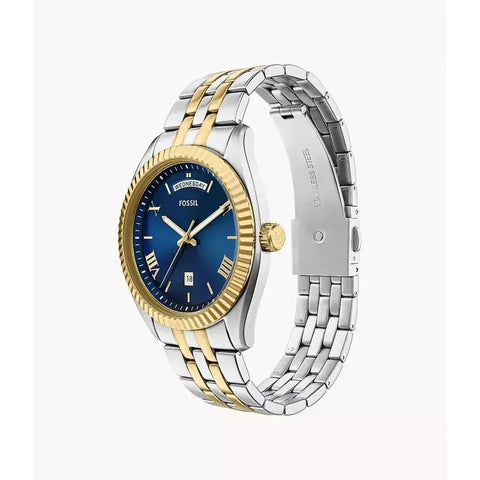 The Watch Boutique Fossil Campbell Three Hand Stainless Steel Men's Watch