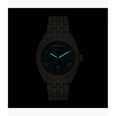 The Watch Boutique Fossil Campbell Three Hand Stainless Steel Men's Watch