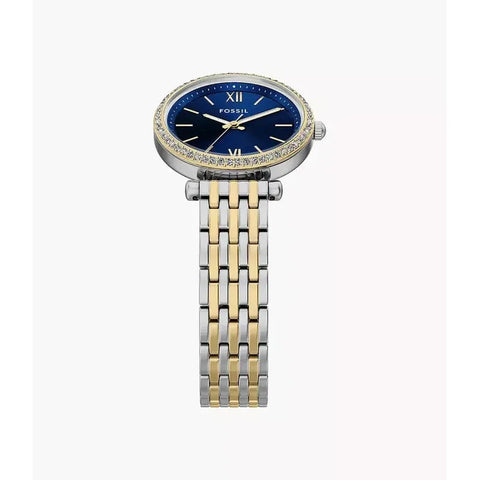 The Watch Boutique Fossil Carlie Mini Three-Hand Two-Tone Stainless Steel Women's Watch