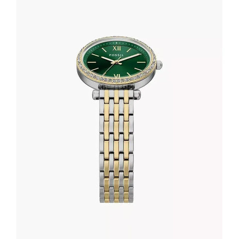 The Watch Boutique Fossil Carlie Mini Three-Hand Two-Tone Stainless Steel Women's Watch