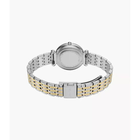 The Watch Boutique Fossil Carlie Mini Three-Hand Two-Tone Stainless Steel Women's Watch