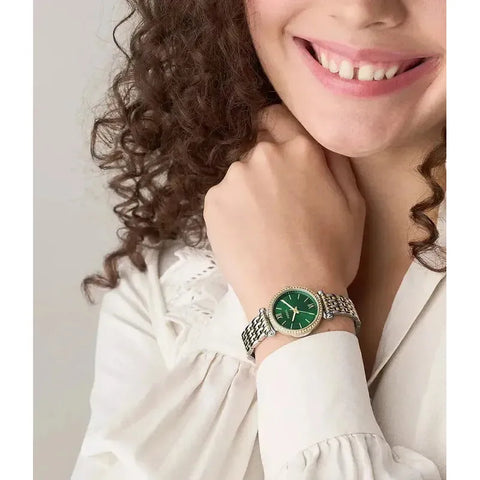 The Watch Boutique Fossil Carlie Mini Three-Hand Two-Tone Stainless Steel Women's Watch