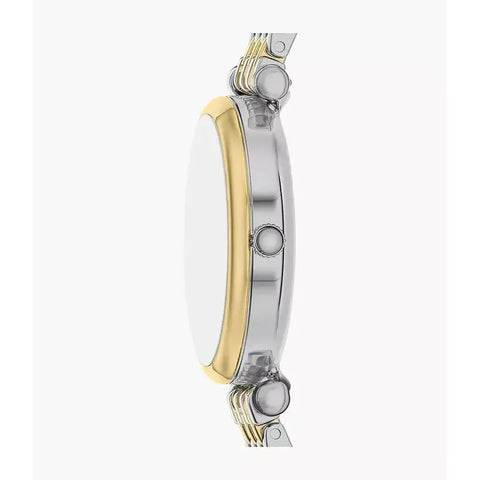 The Watch Boutique Fossil Carlie Mini Three-Hand Two-Tone Stainless Steel Women's Watch and Bracelet
