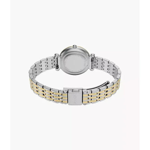 The Watch Boutique Fossil Carlie Mini Three-Hand Two-Tone Stainless Steel Women's Watch and Bracelet