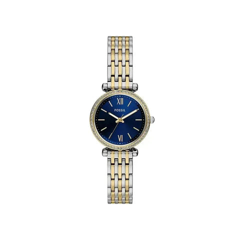 The Watch Boutique Fossil Carlie Mini Three-Hand Two-Tone Stainless Steel Women's Watch