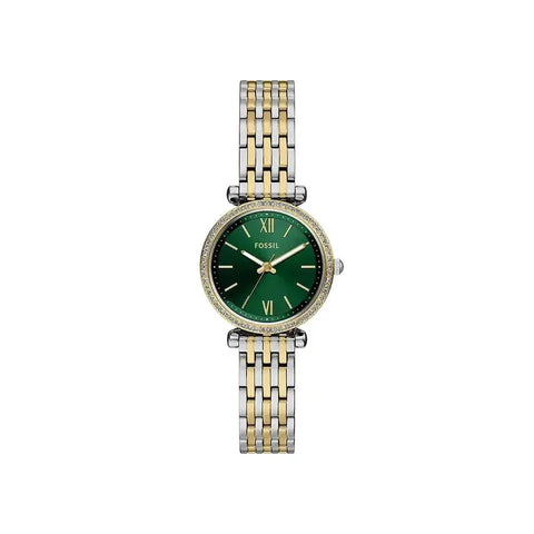 The Watch Boutique Fossil Carlie Mini Three-Hand Two-Tone Stainless Steel Women's Watch