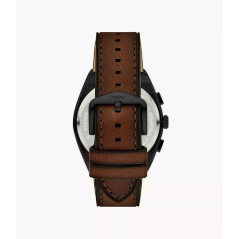 The Watch Boutique Fossil Everett Chronograph Brown Leather Men's Watch