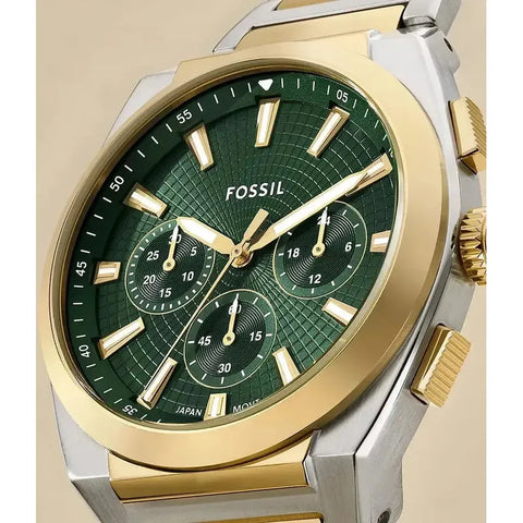 The Watch Boutique Fossil Everett Chronograph Two-Tone Stainless Steel Men's Watch