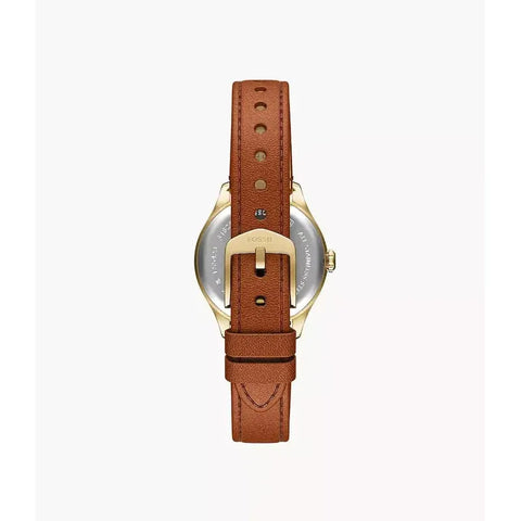 The Watch Boutique Fossil Gilmore Three-Hand Brown Leather Women's Watch