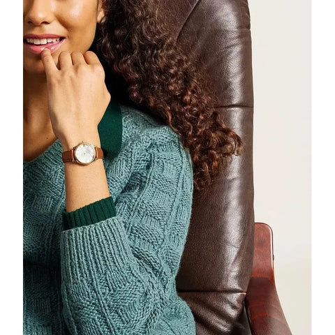 The Watch Boutique Fossil Gilmore Three-Hand Brown Leather Women's Watch