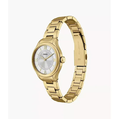 The Watch Boutique Fossil Gilmore Three-Hand Gold-Tone Stainless Steel Women's Watch