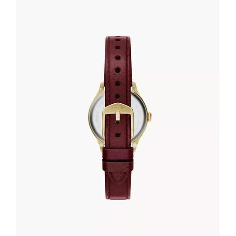 The Watch Boutique Fossil Gilmore Three-Hand Red Leather Women's Watch