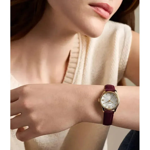 The Watch Boutique Fossil Gilmore Three-Hand Red Leather Women's Watch