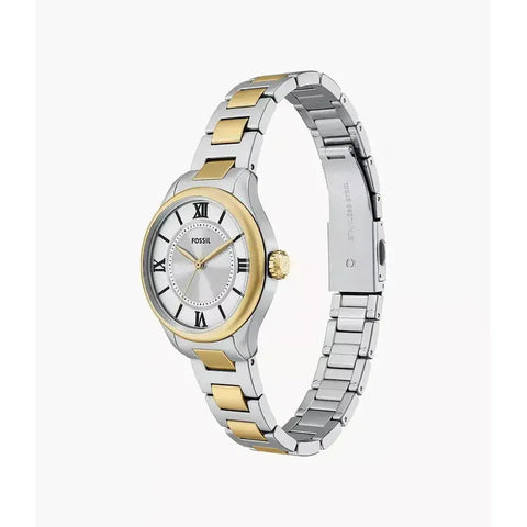 The Watch Boutique Fossil Gilmore Three-Hand Two-Tone Stainless Steel Women's Watch