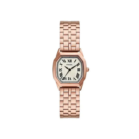 The Watch Boutique Fossil Harlow Three-Hand Rose Gold-Tone Stainless Steel Women's Watch