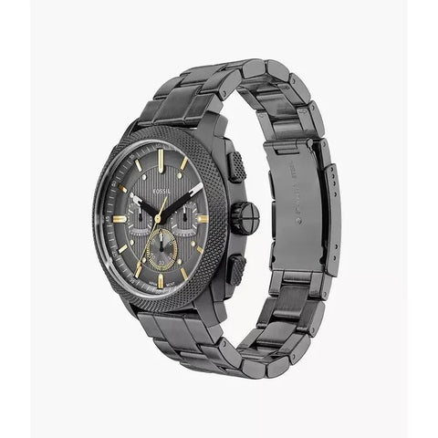 The Watch Boutique Fossil Machine Chronograph Smoke Stainless Steel Men's Watch