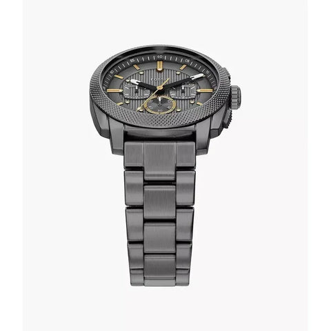 The Watch Boutique Fossil Machine Chronograph Smoke Stainless Steel Men's Watch