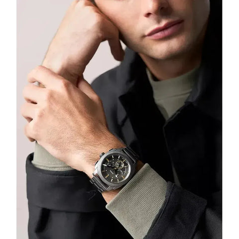 The Watch Boutique Fossil Machine Chronograph Smoke Stainless Steel Men's Watch