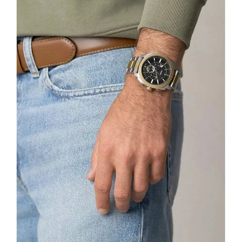The Watch Boutique Fossil Machine Chronograph Two-Tone Stainless Steel Men's Watch