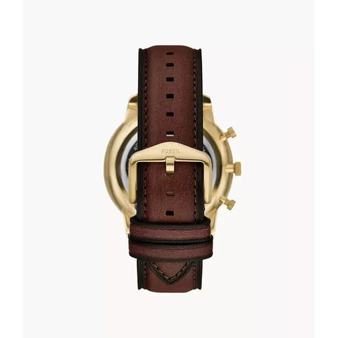 The Watch Boutique Fossil Neutra 44mm Chronograph Brown Leather Men's Watch