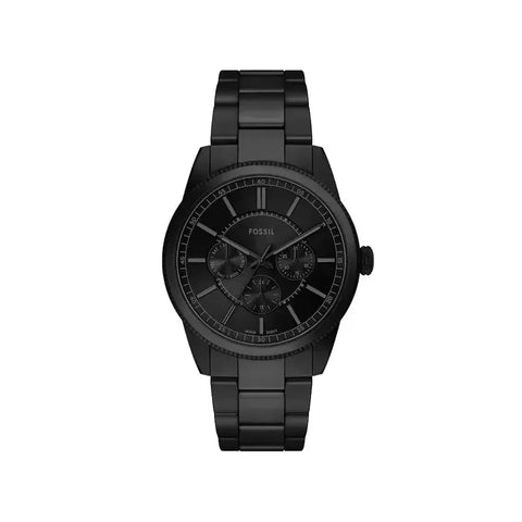 The Watch Boutique Fossil Pearson Multifunction Black Stainless Steel Men's Watch