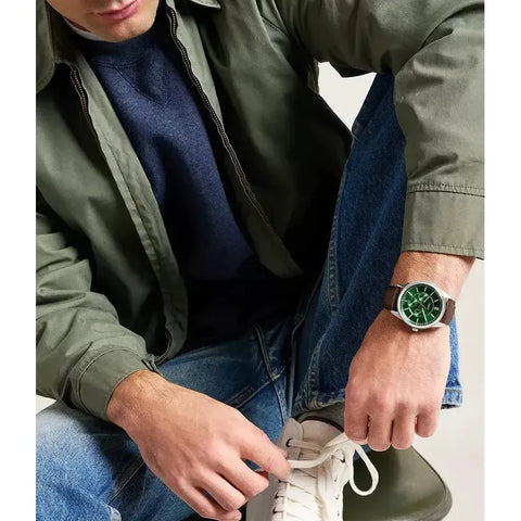 The Watch Boutique Fossil Pearson Multifunction Brown Leather Men's Watch