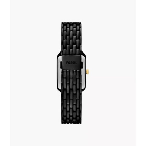 The Watch Boutique Fossil Raquel Three-Hand Date Black Stainless Steel Women's Watch