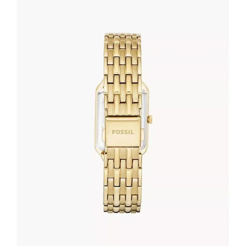 The Watch Boutique Fossil Raquel Three-Hand Date Gold-Tone Stainless Steel Watch Women's Watch