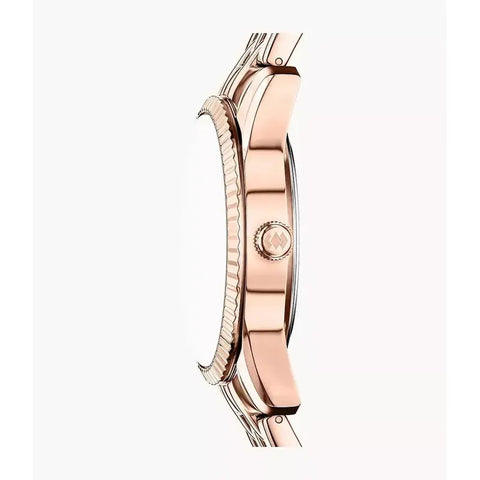 The Watch Boutique Fossil Scarlette Three-Hand Day-Date Rose Gold-Tone Stainless Steel Women's Watch