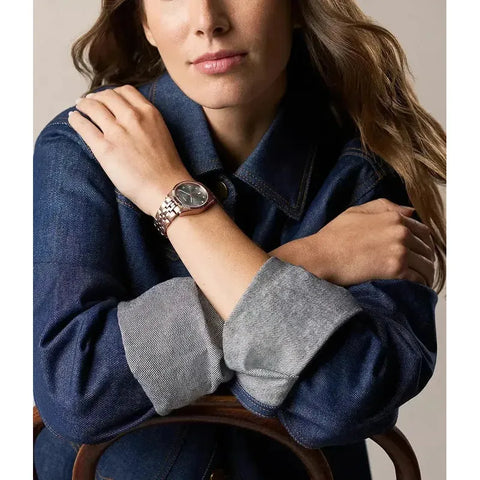 The Watch Boutique Fossil Scarlette Three-Hand Day-Date Rose Gold-Tone Stainless Steel Women's Watch