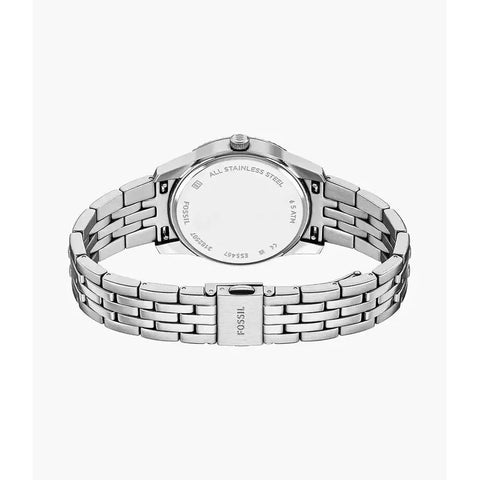 The Watch Boutique Fossil Scarlette Three-Hand Day-Date Stainless Steel Women's Watch