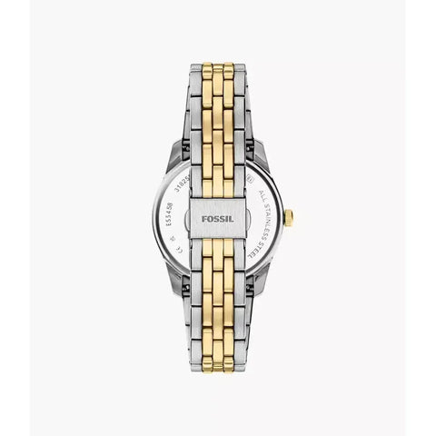 The Watch Boutique Fossil Scarlette Three-Hand Day-Date Two-Tone Stainless Steel Women's Watch