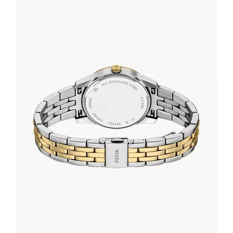 The Watch Boutique Fossil Scarlette Three-Hand Day-Date Two-Tone Stainless Steel Women's Watch