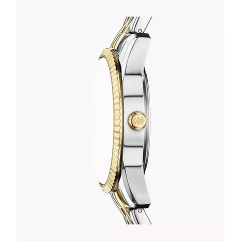 The Watch Boutique Fossil Scarlette Three-Hand Day-Date Two-Tone Stainless Steel Women's Watch