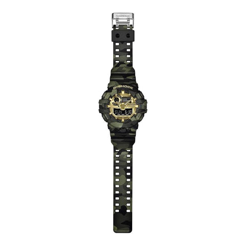Casio G-SHOCK  Bold Camo Analog-Digital Watch - GA-700CMG-3ADR