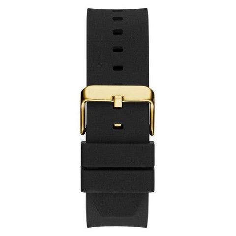 The Watch Boutique GUESS Mens Black Gold Tone Analog Watch GW0564G1
