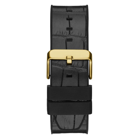 The Watch Boutique GUESS Mens Black Gold Tone Multi-function Watch GW0492G3