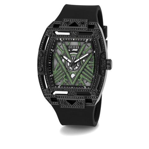 The Watch Boutique GUESS Mens Black Tone Analog Watch GW0564G2