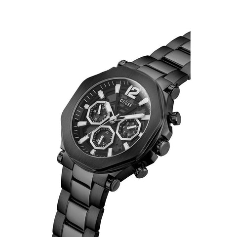 The Watch Boutique GUESS Mens Black Tone Multi-function Watch GW0539G3