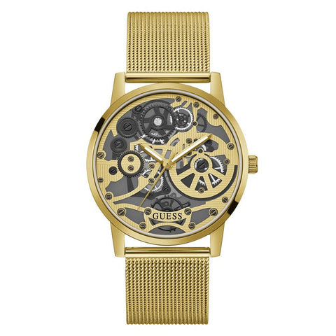 The Watch Boutique GUESS Mens Gold Tone Analog Watch GW0538G2