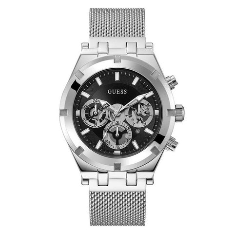 The Watch Boutique GUESS Mens Silver Tone Multi-function Watch GW0582G1