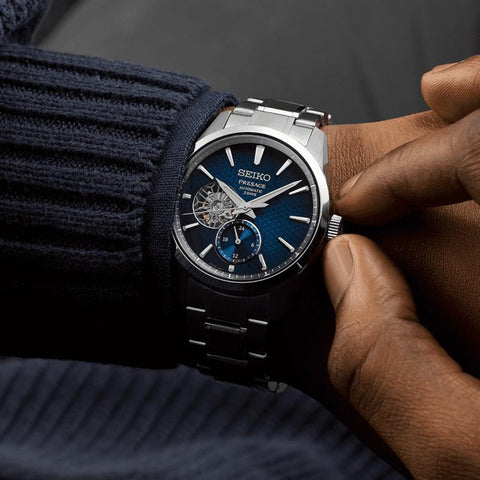 The Watch Boutique Gents Seiko Presage Ao Sharp-Edged Open Heart