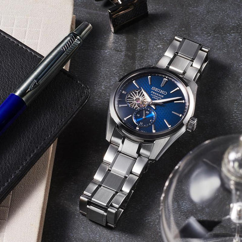 The Watch Boutique Gents Seiko Presage Ao Sharp-Edged Open Heart