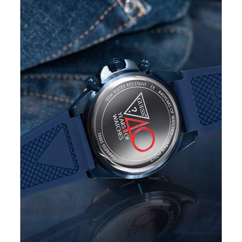 The Watch Boutique Guess 40th Anniversary Special Edition Ladies Blue Rose Gold Tone Multi-function Watch